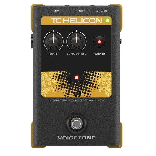 TC Helicon Single-Button Voicetone T1 Stompbox For Flexible Pitch Correction