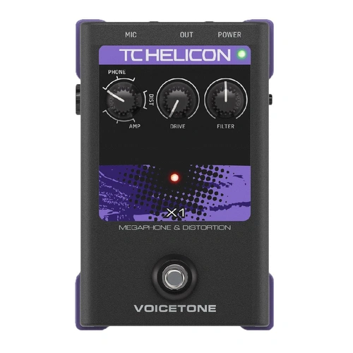 TC Helicon Single-Button Voicetone X1 Stompbox For Flexible Pitch Correction