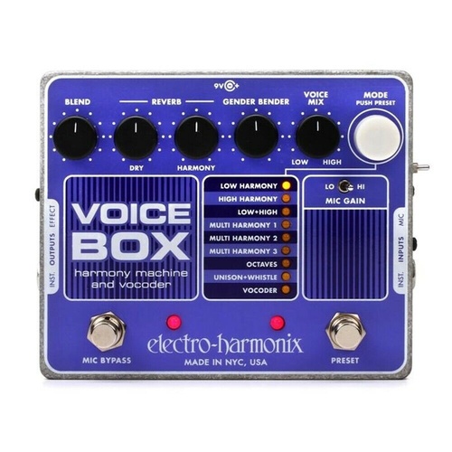 Electro-Harmonix Voice Box vocal Harmony Processor/Vocoder Guitar Effects Pedal