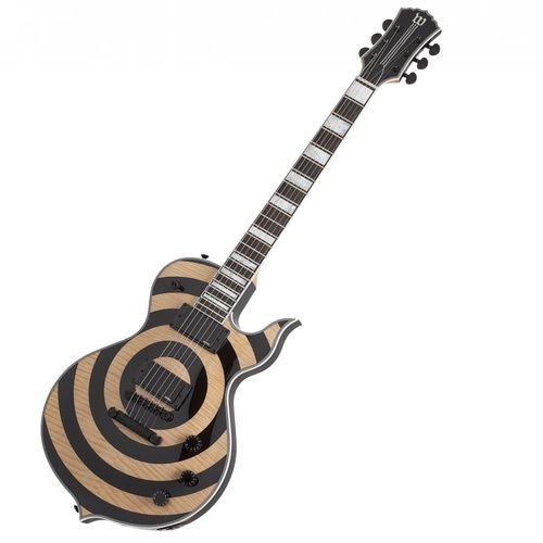 Wylde Audio Odin Grail Electric Guitar Ebony Fretboard Raw Top Bullseye