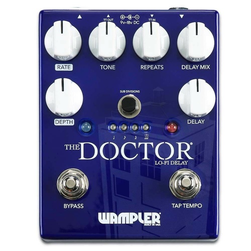 Wampler The Doctor Lo-fi Delay Guitar Effects Pedal