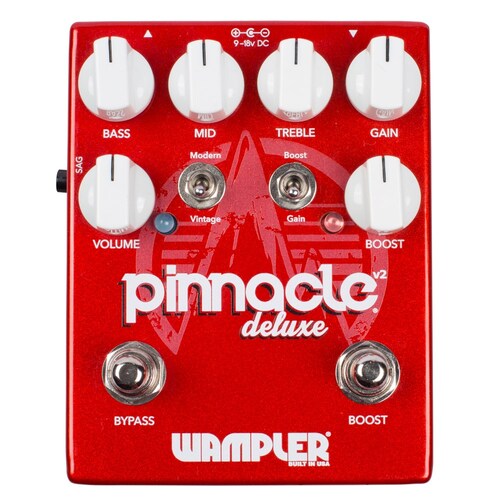 Wampler Pinnacle Deluxe Distortion Guitar Effects Pedal (Version 2)