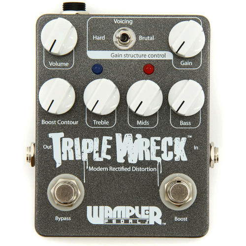 Wampler Pedals Triple Wreck V2 Modern Rectified Distortion Guitar Effect Pedal
