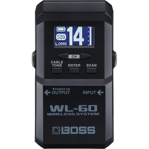 Boss WL-60 Wireless System w/ Compact Reciever & Belt Pack Transmitter
