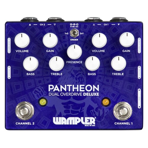 Wampler Dual Pantheon Deluxe Overdrive Guitar Effects Pedal