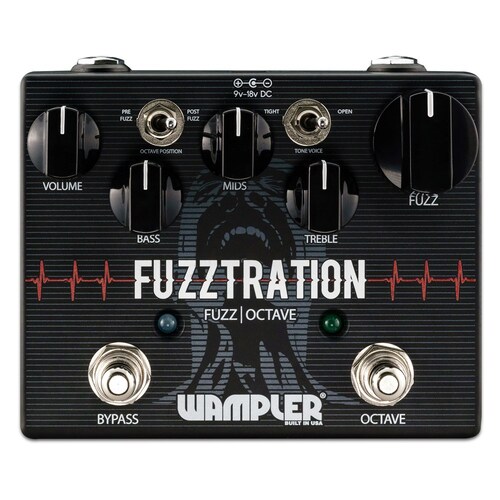 Wampler Pedals Fuzztration  Fuzz and Octave Dual Guitar Effects Pedal