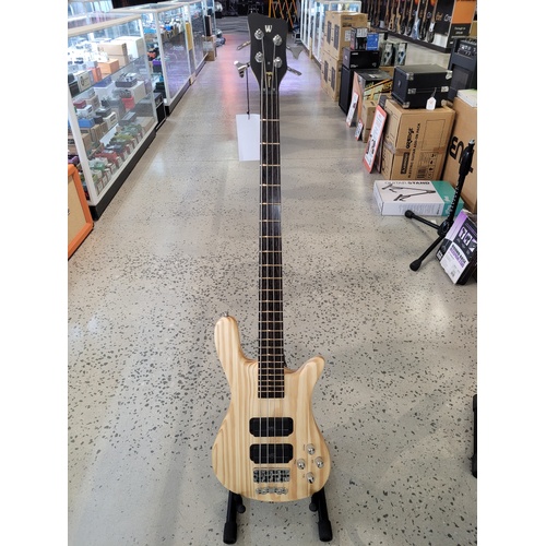 Warwick RockBass Streamer Standard, 4-String Bass Guitar  Natural Transparent Satin