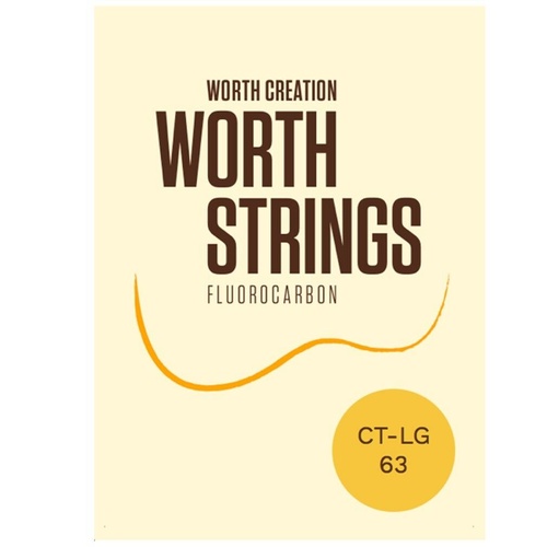 Worth Premium Ukulele Strings Clear Fluorocarbon Tenor Low G Tuning
