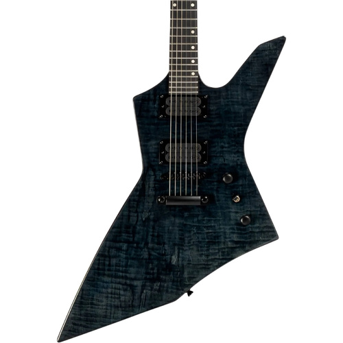 Spira Guitars X-500 TBK Ebony Fretboard Electric Guitar - Transparent Black