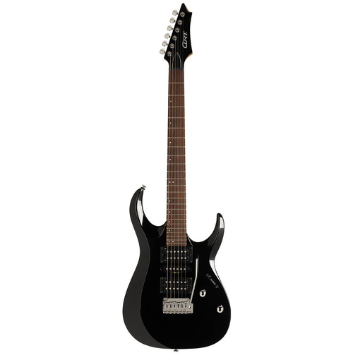 Cort X200-BK Solid Body Electric Guitar - Black Color