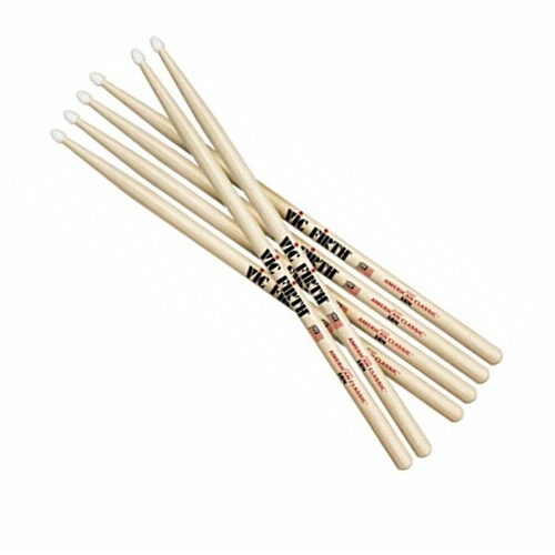 Vic Firth American Classic Extreme Drumsticks - Extreme 5B - Nylon Tip 3 pairs