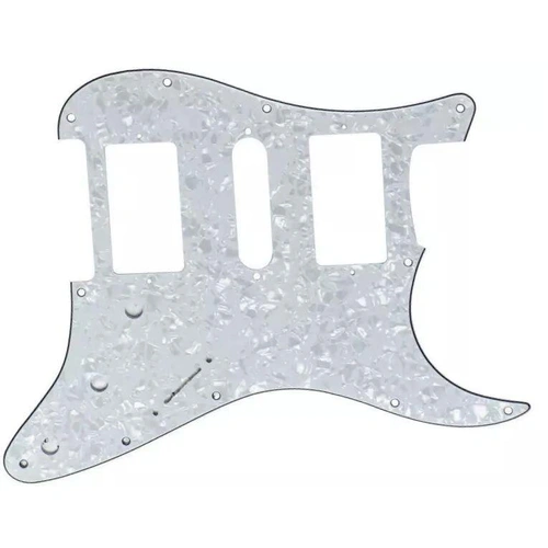 Big Bang Tone Electric Guitar Pickguard USA Std Strat HSH - White Pearl - 3 Ply