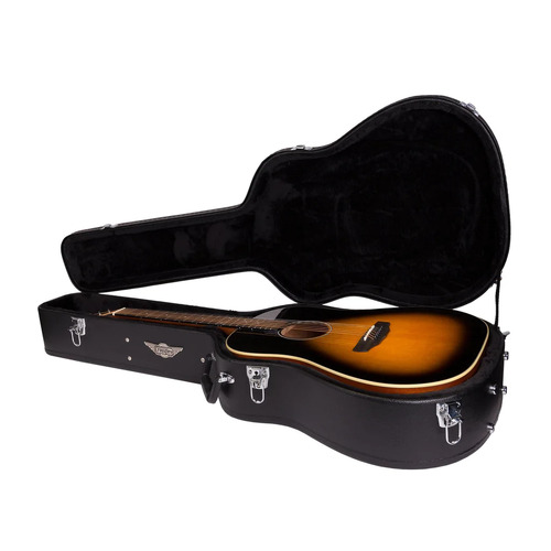 Crossfire Standard Shaped Dreadnaught  Acoustic Guitar Hard Case (Black)