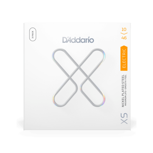 D'Addario XSE1046 Nickel-plated Steel-coated Electric Guitar Strings - 10-46 - 3 Sets