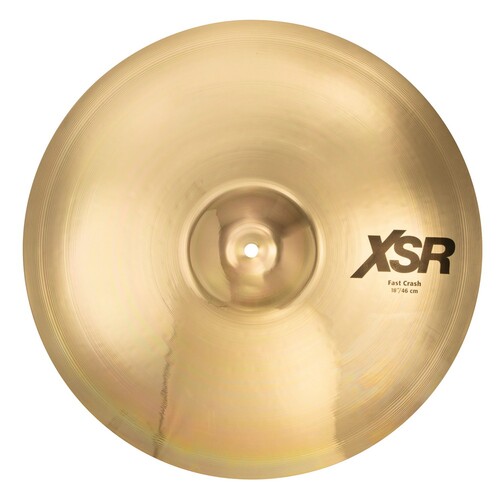 Sabian XSR1807B XSR Medium Thin B20 Brilliant Finish Fast Crash Cymbal 18in