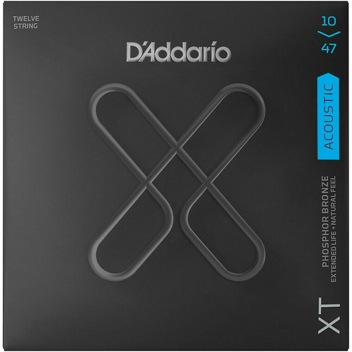 D'Addario XT Acoustic Phosphor Bronze Strings12-String Light 10-47 XTAPB1047-12