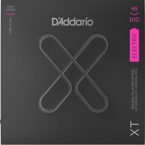 D'Addario XT Nickel Electric Bass Strings XTB45100 Reg Light Long Scale 45-100