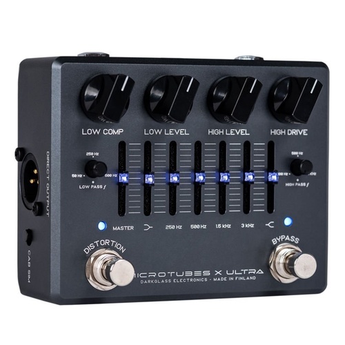 Darkglass Microtubes X Ultra Bass Preamp Pedal 6 Band graphic EQ