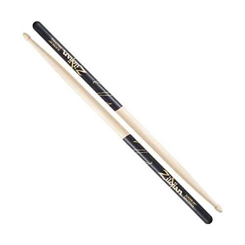 Zildjian Hickory 5A Acorn Tip Black Dip Drumsticks 1 Pair