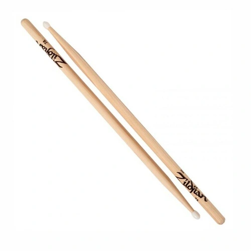 Zildjian Natural Hickory Drumsticks - 7AN - Nylon  Tip - 1 Pair