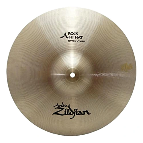 Zildjian A Series Rock Hihat Bottom 14" High-Pitched Cymbal Traditional Finish