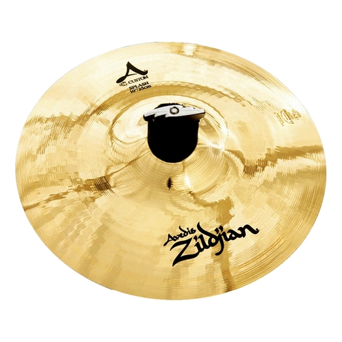 Zildjian A Custom Splash Brilliant 10" Fast Colorful Crash Short Sustain Cymbal