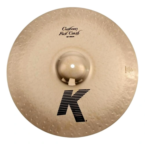 Zildjian K Custom Fast Crash 18" Brilliant Finish Light Explosive Dark Cymba