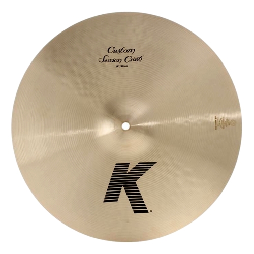 Zildjian K Custom Session Crash 16" Traditional Finish Dark Quick Decay Cymbal
