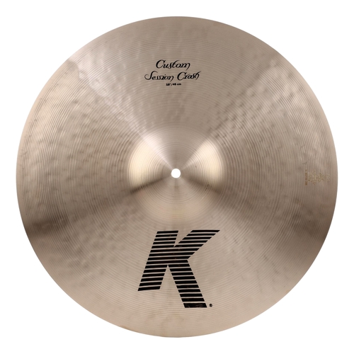 Zildjian K Custom Session Crash 18" Traditional Finish Dark Quick Decay Cymbal