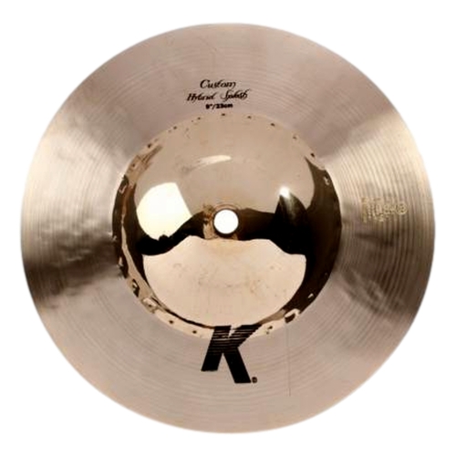 Zildjian K Custom Hybrid Splash 9" Traditional Out Half/Brilliant In Half Cymbal