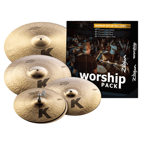 Zildjian K Custom Hihats/Crashes/Ride  Sound Worship Music Cymbals Pack