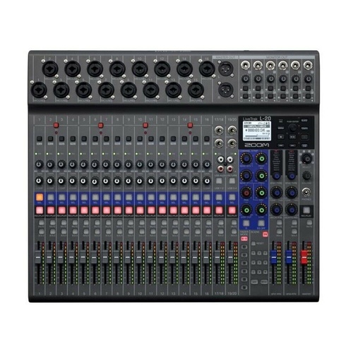 Zoom LiveTrak L-20 20-channel Digital Mixer / 22-track Recorder 6 Monitor Output