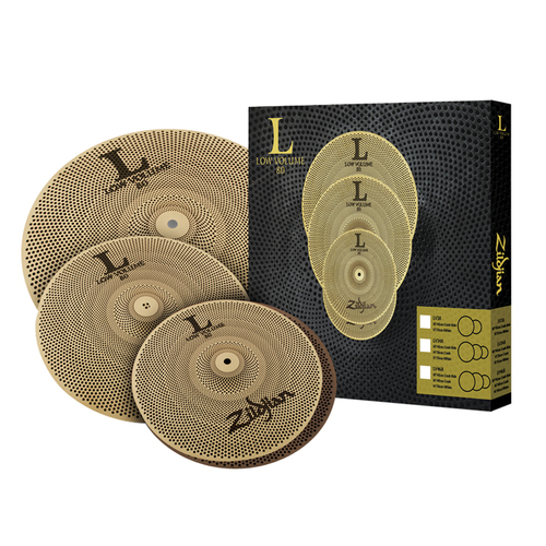 Zildjian Low Volume Hihats 13" Crash14" Crash/Ride 18" LV348 Cymbal Set