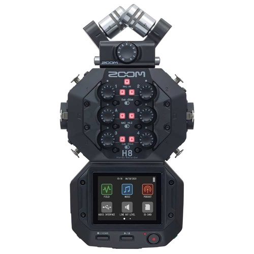 Zoom H8 8-input Handy Recorder 24-bit/96kHz, 12-track Field Recording System and USB Audio Interface
