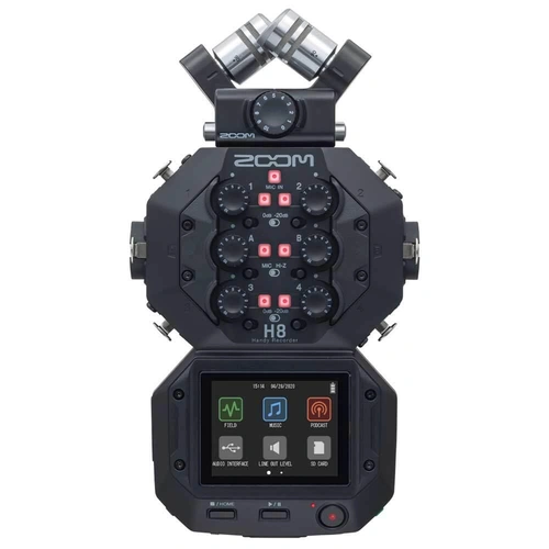 Zoom H8 8-input Handy Recorder 24-bit/96kHz, 12-track Field Recording System and USB Audio Interface