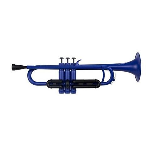 ZO Plastic Next Generation Bb Trumpet Blue Blast Matt Inc Mouthpiece & Carry Bag