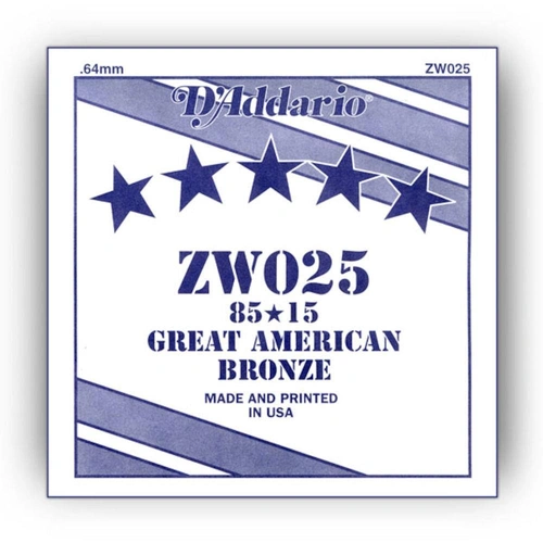 D'Addario 85/15 Bronze wound 022