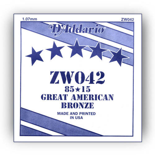 D'Addario 85/15 Bronze wound 042