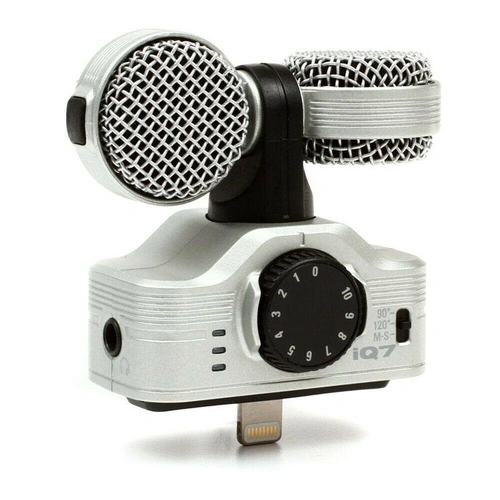 Zoom iQ7 Rotating Mid Side Stereo Capsule - Lightning Connector for iOS