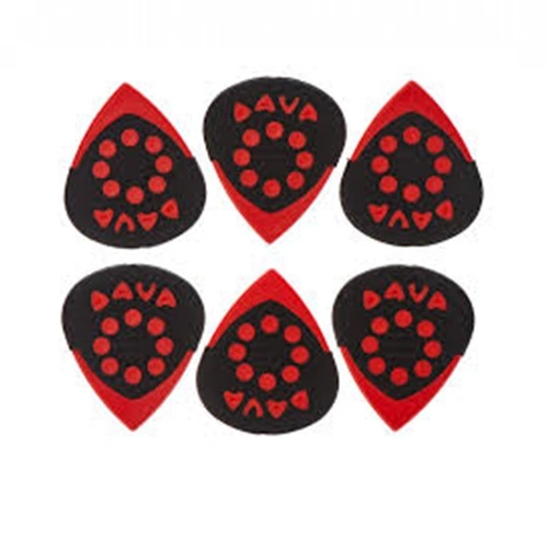 Dava Jazz Grips Derlin   - 6 Red Derlin Picks