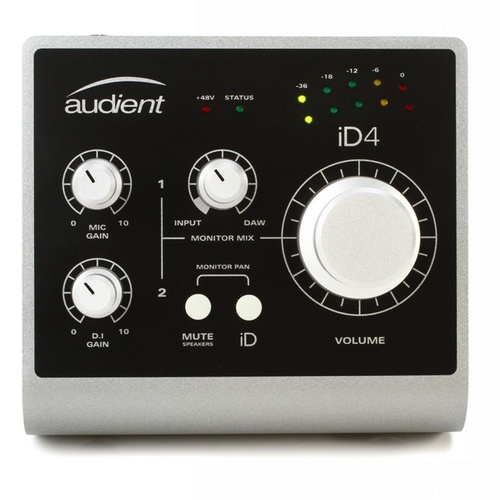Audient ID4 High Performance USB Audio Interface with 1 Class A Mic Preamp
